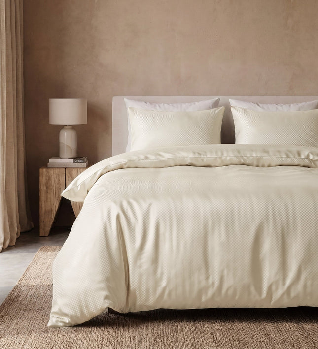 Dekbedovertrek Satin Point - Creme