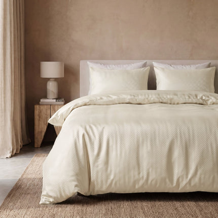 Dekbedovertrek Satin Point - Creme