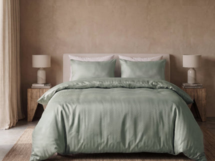 Dekbedovertrek Satin Point - Groen