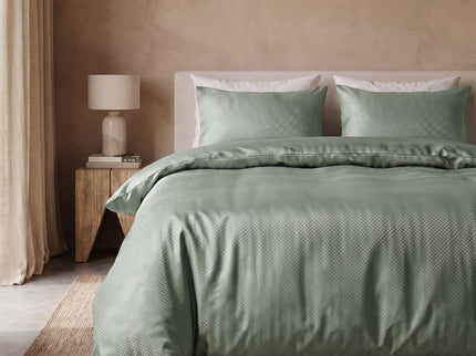 Dekbedovertrek Satin Point - Groen