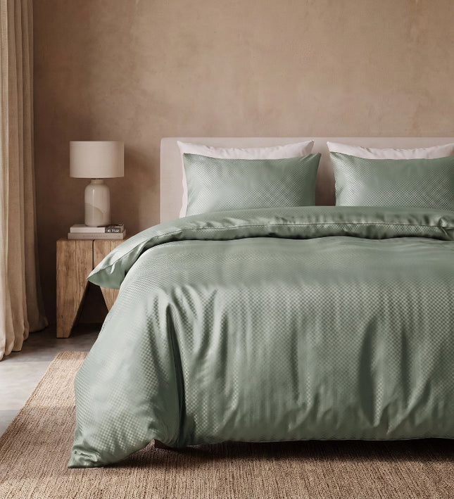 Dekbedovertrek Satin Point - Groen