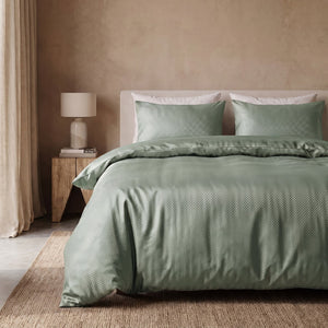 Dekbedovertrek Satin Point - Groen