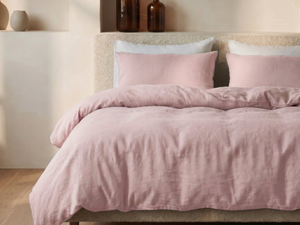 Dekbedovertrek Katoen Stone Washed - Roze