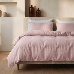 Dekbedovertrek Katoen Stone Washed - Roze
