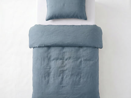 Dekbedovertrek Katoen Stone Washed - Blauw