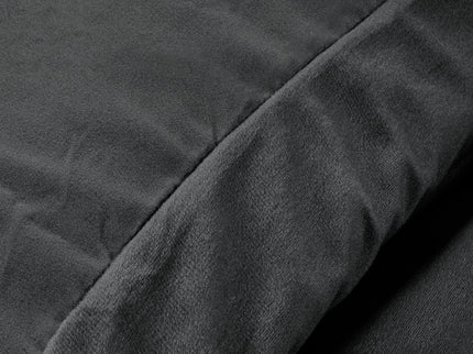 Dekbedovertrek Velvet Uni - Antraciet