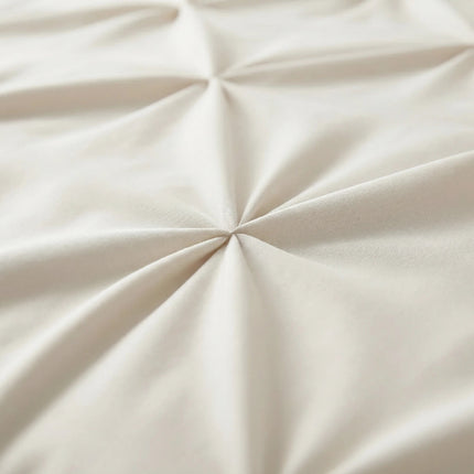 Dekbedovertrek Border Pintuck - Beige