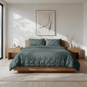 Dekbedovertrek Border Pintuck - Groen