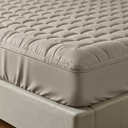 Wasbare Topper & Hoeslaken in 1 – Ultiem Slaapcomfort - Taupe