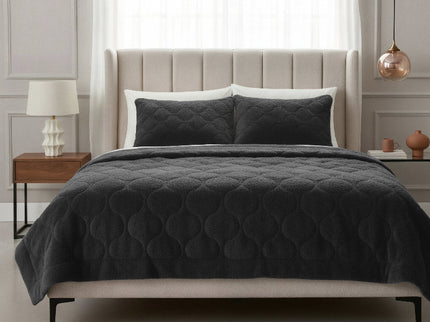 Lazy Dekbed Zonder Overtrek - Teddy - Zwart