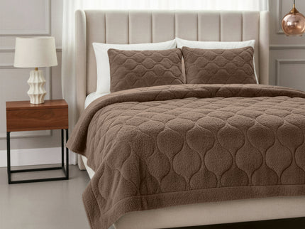 Lazy Dekbed Zonder Overtrek - Teddy - Taupe/Bruin