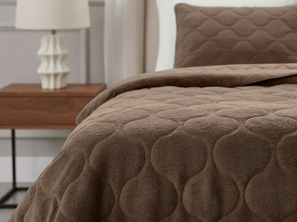 Kids Lazy Dekbed Zonder Overtrek - Teddy - Taupe/Bruin