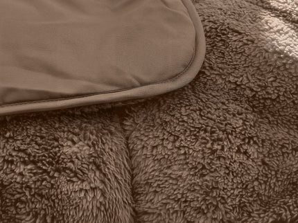 Kids Lazy Dekbed Zonder Overtrek - Teddy - Taupe/Bruin