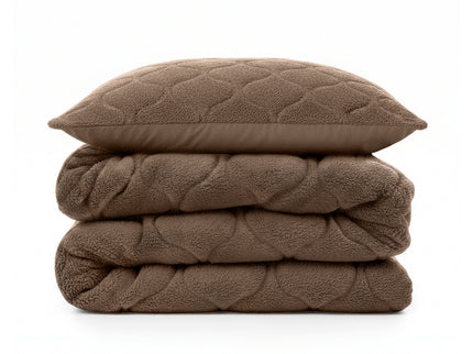 Kids Lazy Dekbed Zonder Overtrek - Teddy - Taupe/Bruin