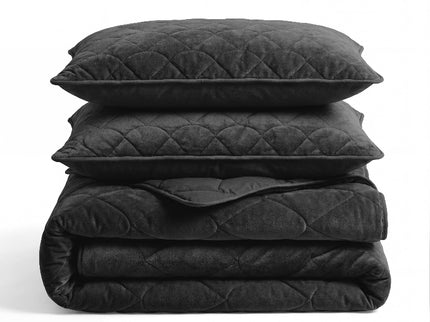 Lazy Dekbed Zonder Overtrek - Velvet - Zwart