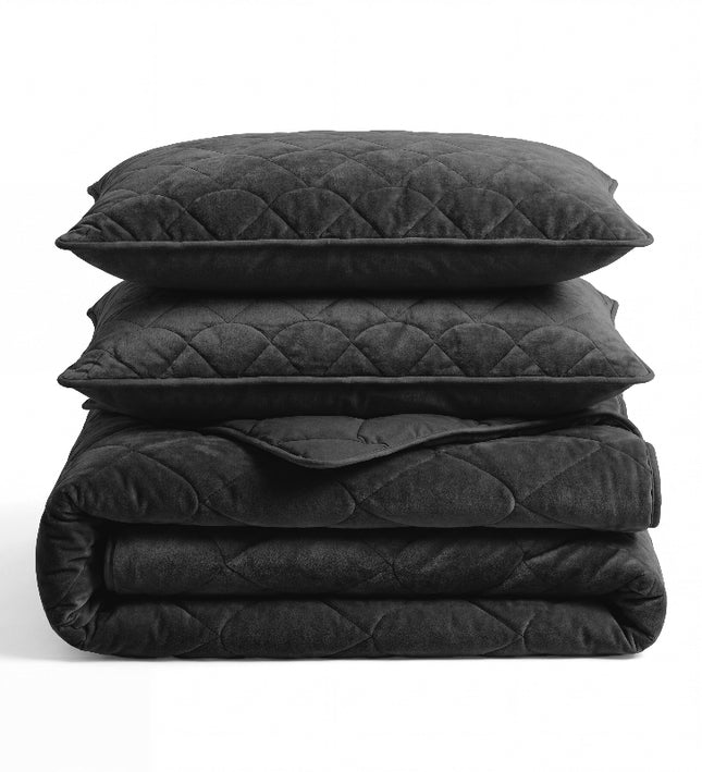 Lazy Dekbed Zonder Overtrek - Velvet - Zwart