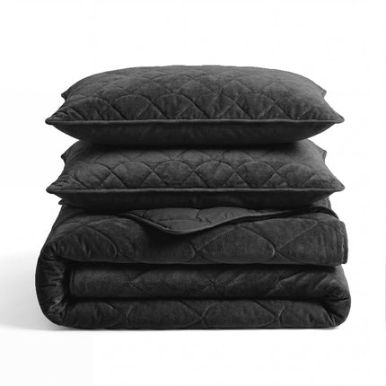 Lazy Dekbed Zonder Overtrek - Velvet - Zwart