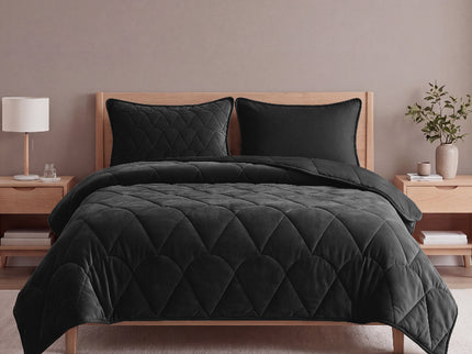 Lazy Dekbed Zonder Overtrek - Velvet - Zwart