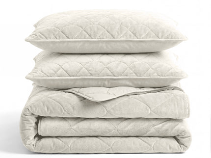 Lazy Dekbed Zonder Overtrek - Velvet - Beige/Off White