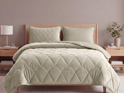 Lazy Dekbed Zonder Overtrek - Velvet - Taupe/Grijs