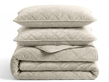 Lazy Dekbed Zonder Overtrek - Velvet - Taupe/Grijs