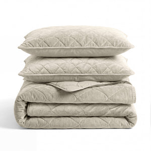 Lazy Dekbed Zonder Overtrek - Velvet - Taupe/Grijs