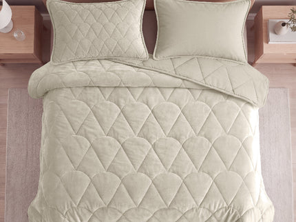 Lazy Dekbed Zonder Overtrek - Velvet - Taupe/Grijs