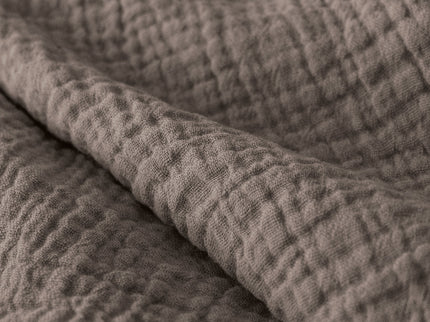 Lazy Dekbed Zonder Overtrek - Katoen Mousseline - Donker Taupe
