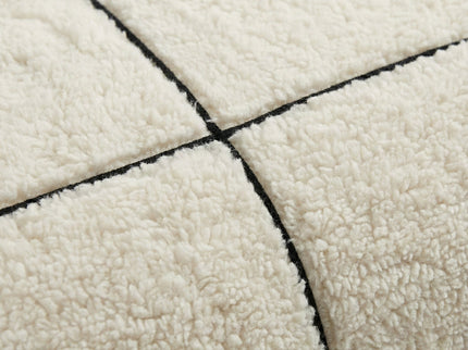 Dekbedovertrek Teddy Trim - Beige / Zwart