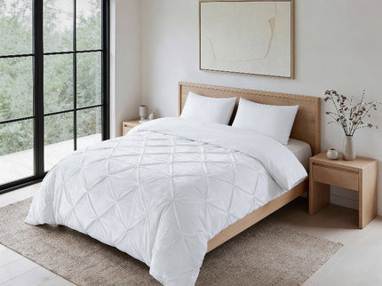 Lazy Dekbed Zonder Overtrek - Velvet Pintuck - Wit