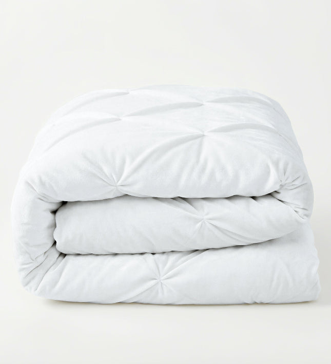 Lazy Dekbed Zonder Overtrek - Velvet Pintuck - Wit