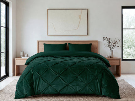 Lazy Dekbed Zonder Overtrek - Velvet Pintuck - Groen