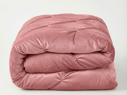 Lazy Dekbed Zonder Overtrek - Velvet Pintuck - Roze
