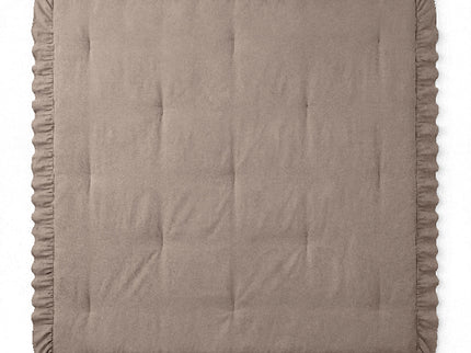 Lazy Dekbed Zonder Overtrek Ruffles - Taupe
