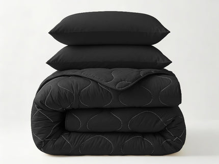 Lazy Dekbed Zonder Overtrek - Zwart