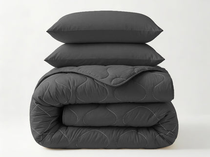 Lazy Dekbed Zonder Overtrek - Antraciet