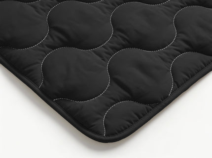 Lazy Dekbed Zonder Overtrek - Zwart/Antraciet