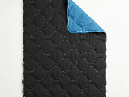 Lazy Dekbed Zonder Overtrek - Zwart/Blauw