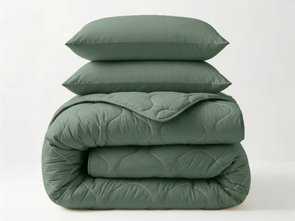 Lazy Dekbed Zonder Overtrek - Groen