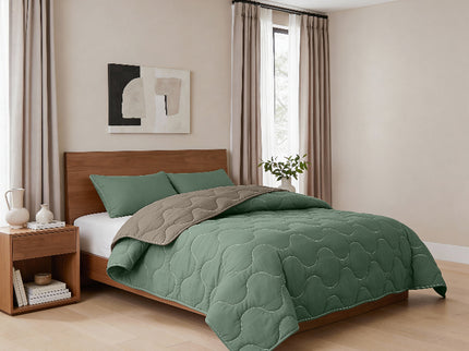 Lazy Dekbed Zonder Overtrek - Groen/Kaki