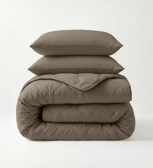 Lazy Dekbed Zonder Overtrek - Teak