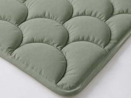 Lazy Zomerdekbed Zonder Overtrek - Uni - Groen