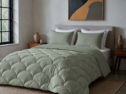 Lazy Zomerdekbed Zonder Overtrek - Uni - Groen