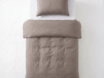 Dekbedovertrek Katoen Stone Washed - Taupe