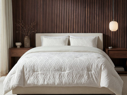 Lazy Dekbed Zonder Overtrek Rafa - Beige/Off-White