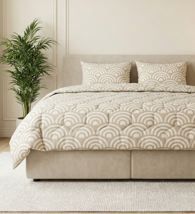 Easy Dekbed Zonder Overtrek - McGregor Bow - Beige