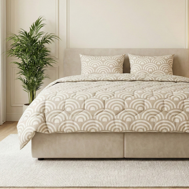 Easy Dekbed Zonder Overtrek - McGregor Bow - Beige