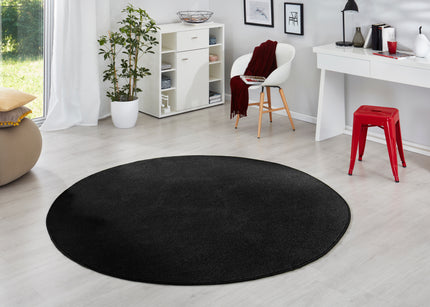 Vloerkleed Fancy Rond - zwart