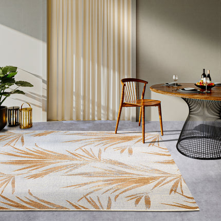 Vloerkleed Teppich Leonie Rechthoekig - Crème/Goud