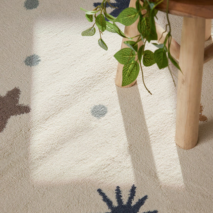 Vloerkleed Moony Rechthoekig - Creme Multicolor